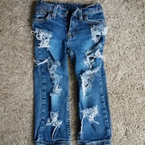 Distressed jeans